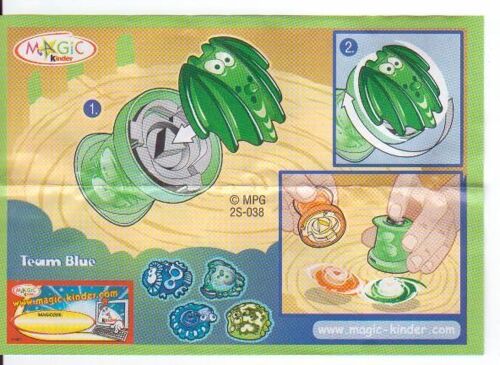 Kinder : La Figurine + Son Bpz + 1 Magicode - Série Bugsaction / Bugsaction (Collection 2006) - Mpg 2s-038 / 2s038 : Team Blue