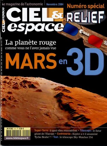 Ciel Et Espace  N° 414 : Mars En 3d - Numero Spécial Relief