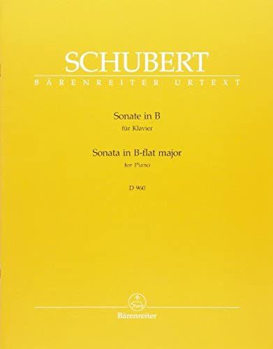 Barenreiter Schubert F. - Sonate In B D 960 - Piano Classical Sheets Piano