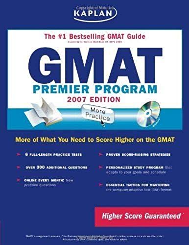 Kaplan Gmat 2007: Comprehensive Program