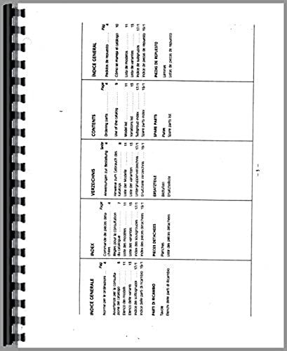 Misc. Tractors Fiat (Hesston) 55-66 55-66dt Parts Manual