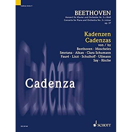 Schott Beethoven L.V. - Cadenzas Op. 37 - Piano Classical Sheets Piano