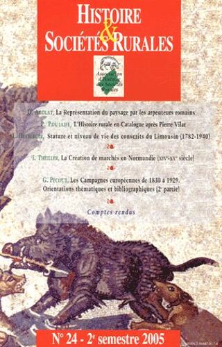 Histoire & Sociétés Rurales N° 24, 2e Semestre 2