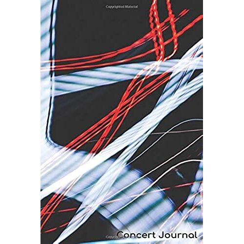 Concert Journal: Live Bands, Music Fesitivals, Concert Memories Notebook For 20 Concerts 4x6 Experience Journal Travel Size Neon Lights Cover