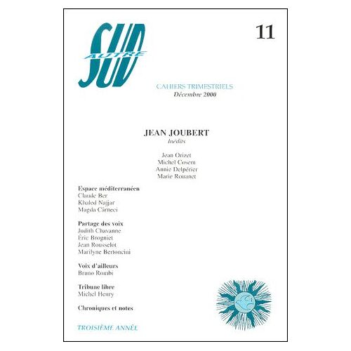 Autre Sud N° 11, Décembre 2000 - Jean Joubert