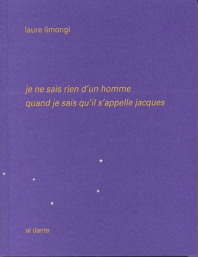 Je Ne Sais Rien D'un Homme Quand Je Sais Qu'il S'appelle Jacques