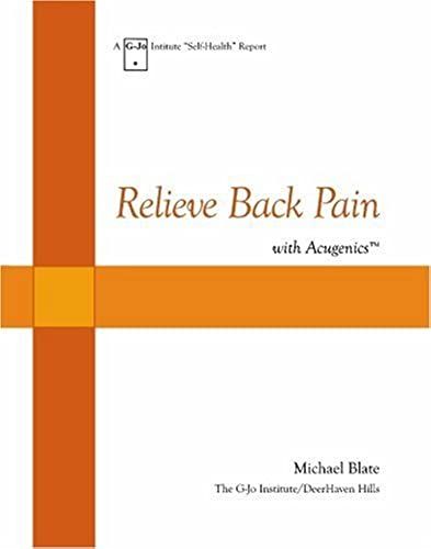Relieve Back Pain With Acugenics