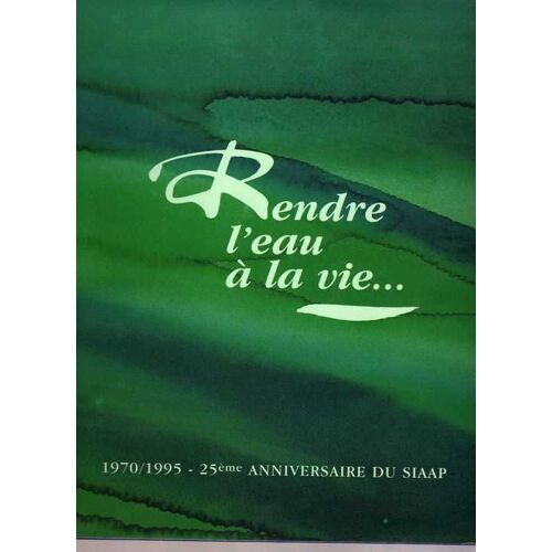 Rendre L'eau A La Vie