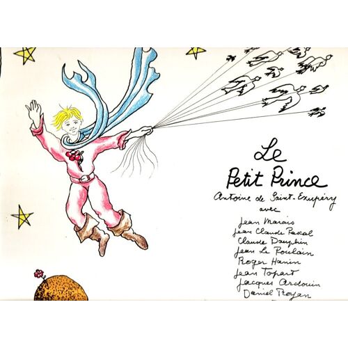 Le Petit Prince De Saint-Exupery   Pochette Dessinée Par Jean Marais