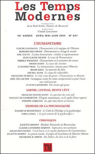 Les Temps Modernes N° 627, Avril-Mai-Ju - L'humanitaire