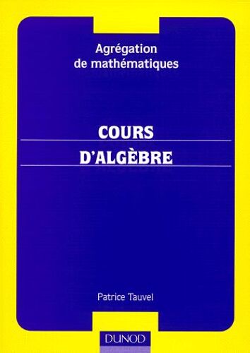 Cours D'algèbre