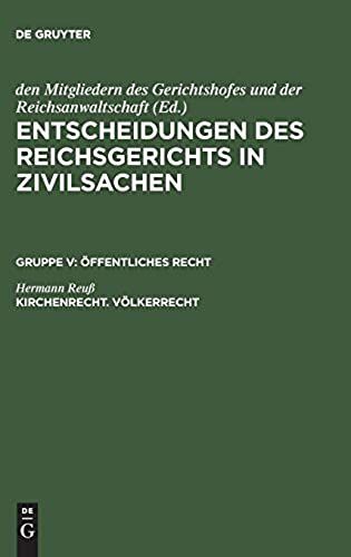 Kirchenrecht. Völkerrecht