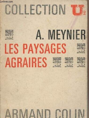 Les Paysages Agraires - Collection U2 N°27