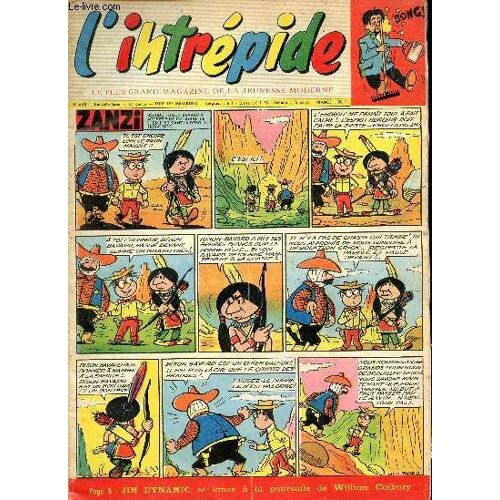 L Intrépide - Nouvelle Série - N° 485 - 11 Février 1959 - Jean Degros Par André Chassaignon - Monsieur Farfelu - Conquête De La Lune - Crin Noir, Cheval Sauvage - ...