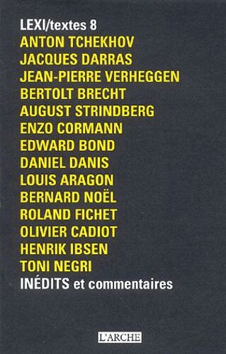 Lexi/Textes 8 Inédits Et Commentaires