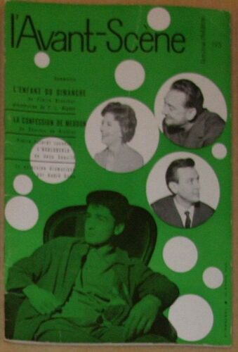 L'avant-Scène - Fémina Théâtre N° 195 : L'enfant Du Dimanche De Pierre Brasseur - Suivi De La Confession De Meudon De Charles De Richter