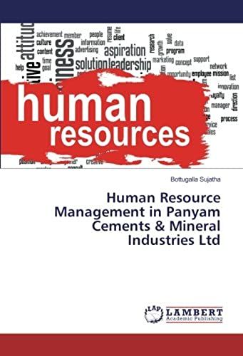 Human Resource Management In Panyam Cements & Mineral Industries Ltd