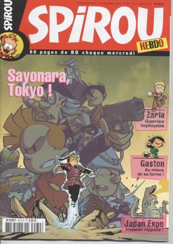 Spirou Hebdo  N° 3570 : Sayonara, Tokyo