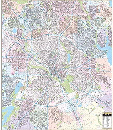 Dallas, Tx Wall Map