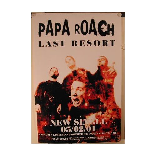 Papa Roach - Affiche Musique / Concert / Poster