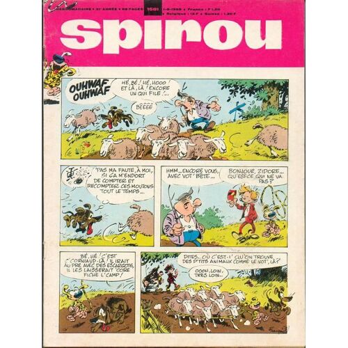 Spirou Magazine   De 1968  N° 1581