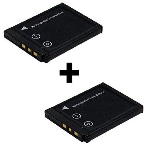 Pack de 2 Batteries équivalentes Olympus LI-40B/LI-42B 3,7v, 600 mAh