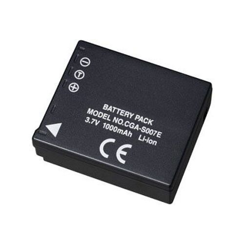 Batterie équivalente Panasonic CGA-S007 1000 mAh, 3,7V