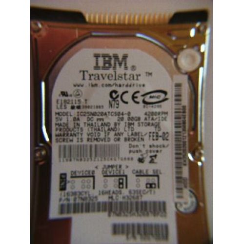 IBM Travelstar IC25N020ATCS04-0 - Disque dur - 20 Go - 2.5 Pouces - 4200 Tr/Min