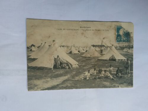 Camp De Coetquidan Vue Générale Des Tentes Et Du Camp