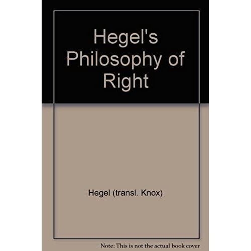 Hegel's Philosophy Of Right