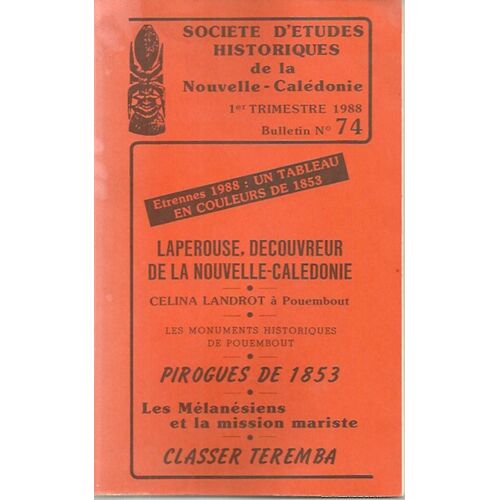 Société D'études Historiques De La Nouvelle-Calédonie 74