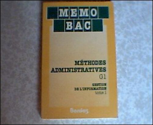 Memo/35 Meth.Adm.G1 T1