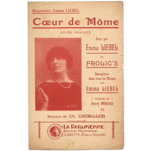 Coeur De Môme (Chanson Réaliste) 1923 / Emma Liebel