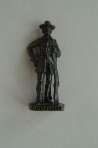 Kinder Métal - Série Cow Boys Célèbres, Série 2 - Kit Carson (Scame, Brun Noir)