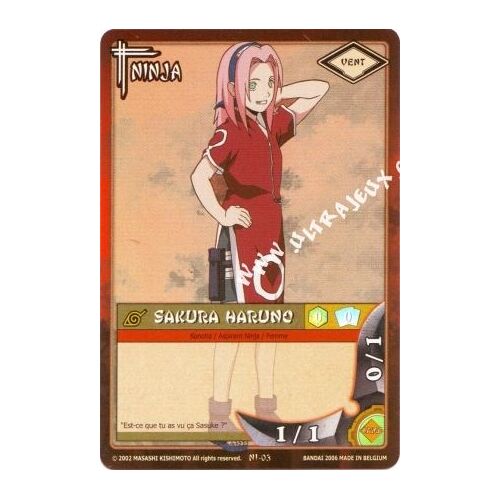 Ninja  03 -  Sakura Haruno - Naruto Serie 1 V.F