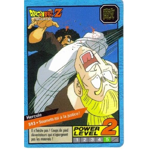 Carte Dragon Ball Z Power Level N° 593