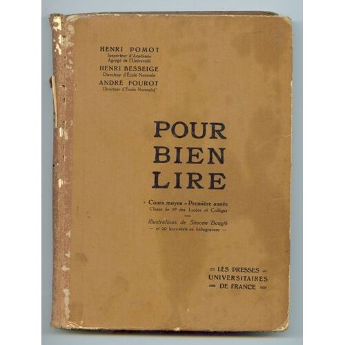 Pour Bien Lire - Cours Moyen. 1ère Année