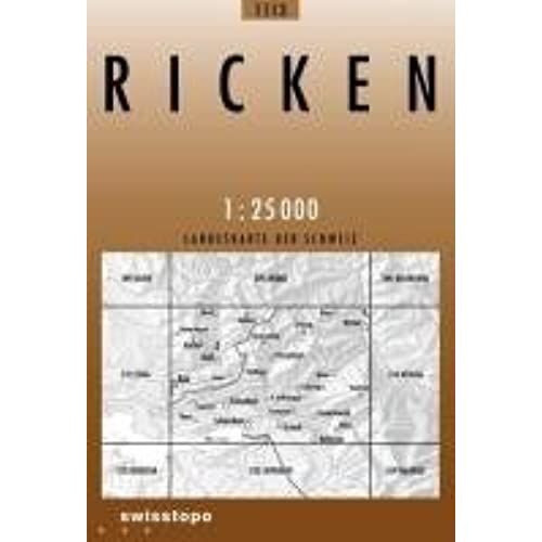 Swisstopo 1 : 25 000 Ricken