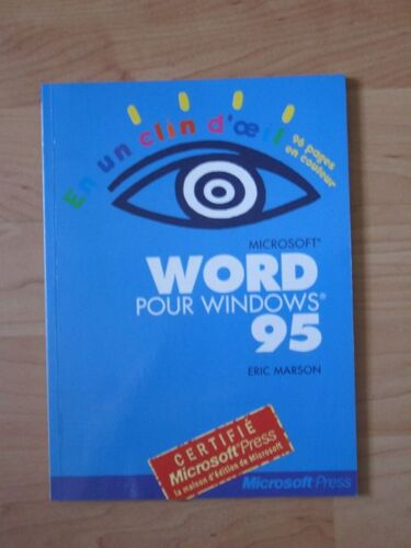 Word Pour Windows 95 - Microsoft