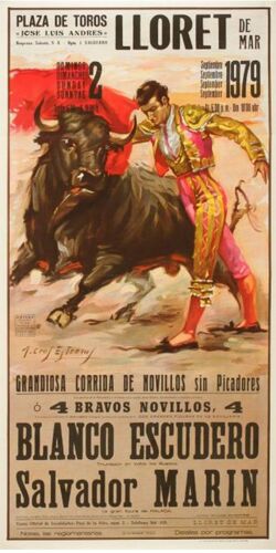 Affiche Plaza De Toros Lloret 1979