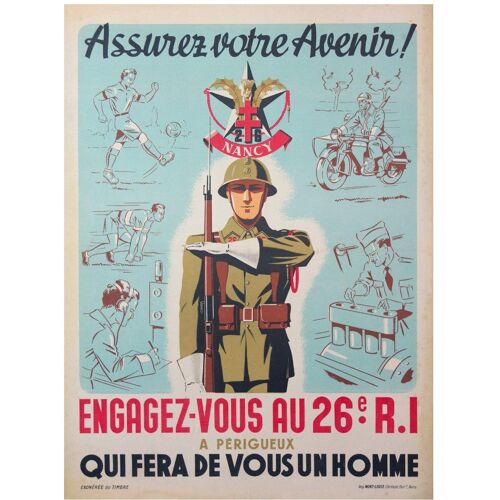 Affiche Engagez Vous Au 26 Ème R.I