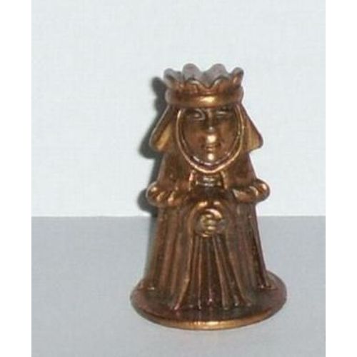 Kinder Métal - Série Le Vieux Chateau (Old Castle / Die Alte Burg) - La Reine (Chiffre 4 Sous Le Socle), Sans Son Décor