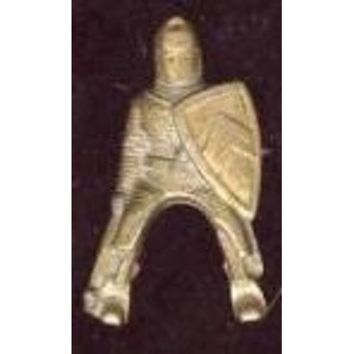 Kinder Métal - Chevalier K97 N.70 Sans Son Cheval Plastique Marron