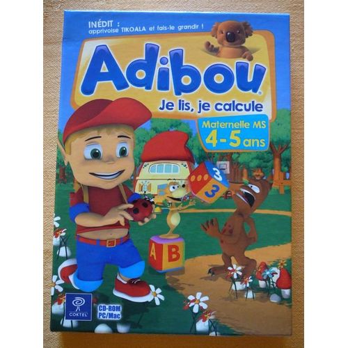 Adibou Je Lis, Je Calcule 4 -5 Ans Pc