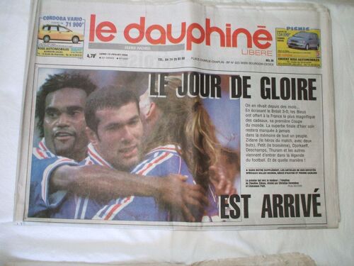 Le Dauphine Libere  N° 16687 : Le Jour De Gloire Est Arrivé