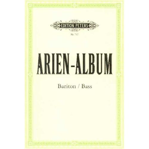 Arien Album Bariton (Oder Bass),  Klavier