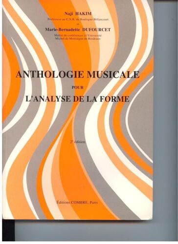 Anthologie Musicale Pour L'analyse De La Forme
