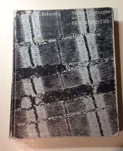 Modern Concepts In Biochemistry