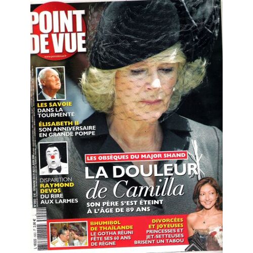 Point De Vue  N° 3022 : Les Obseques Du Major Shand : La Douleur De Camilla