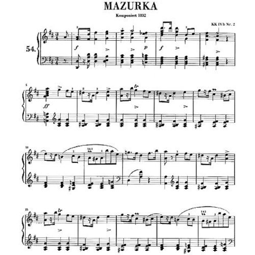 Mazurken Klavier